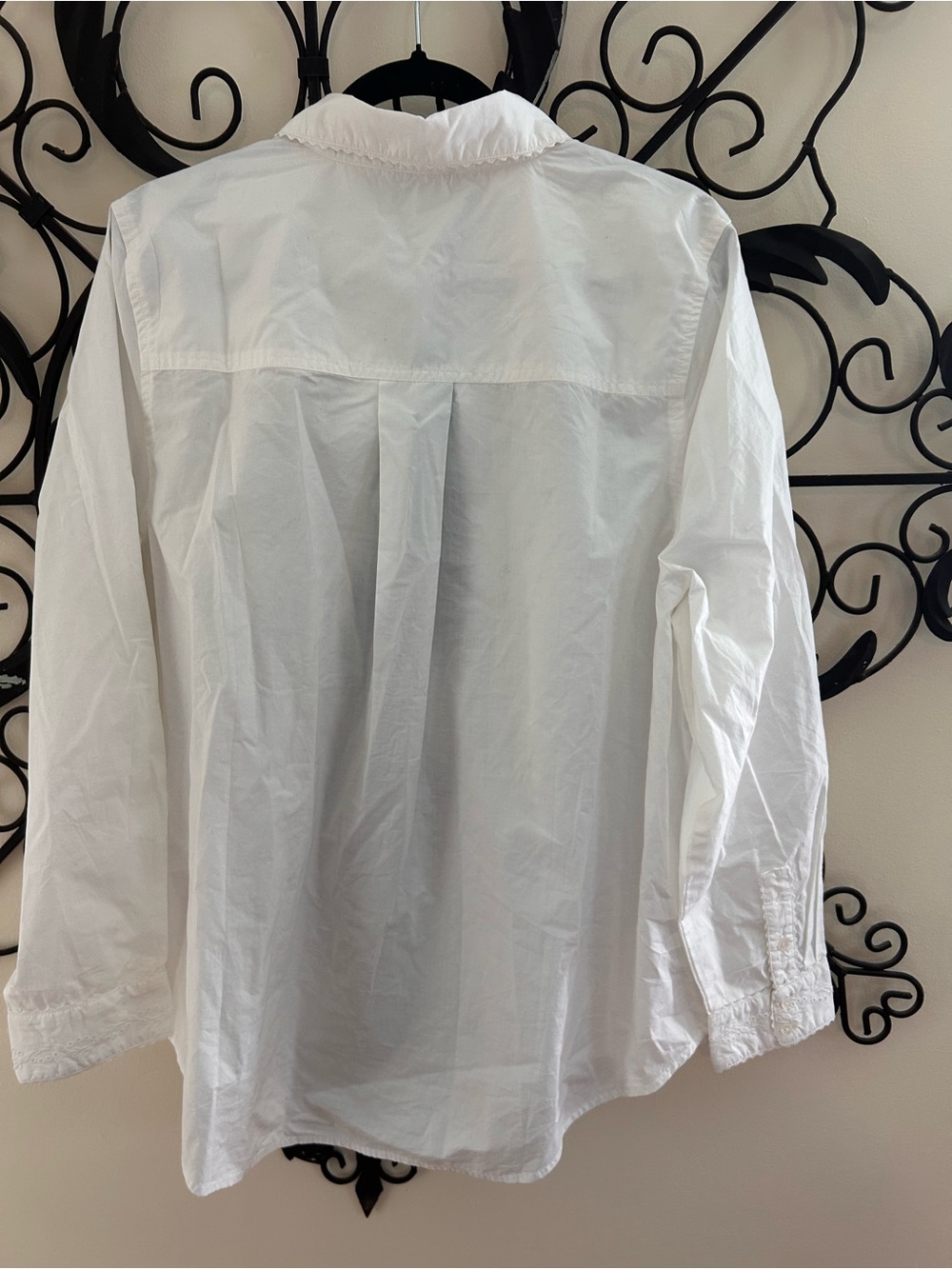 Sundance White Ruffled Button-Down Shirt - Picture 3 of 3